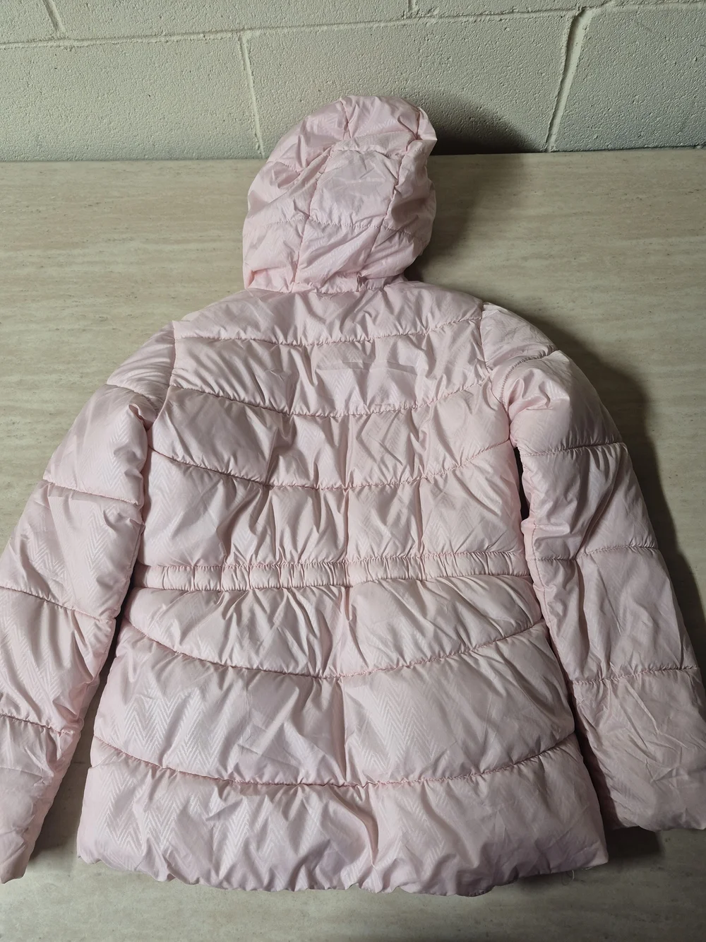 Girls' Hooded Puffer Jacket - Light Pink